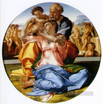 Michelangelo Painting - Doni tondo High Renaissance Michelangelo